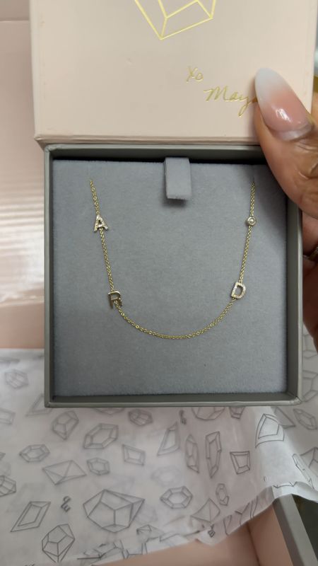 If you are into initial or personalized name jewelry, you have to check out the Maya Brenner jewelry collection. I am obsessed. This would be perfect for Valentine’s Day. You can customize 2-6 initials or symbols. I got the 4 initials and have the 18” necklace in 14k gold and pave diamonds

#LTKVideo #LTKstyletip #LTKGiftGuide