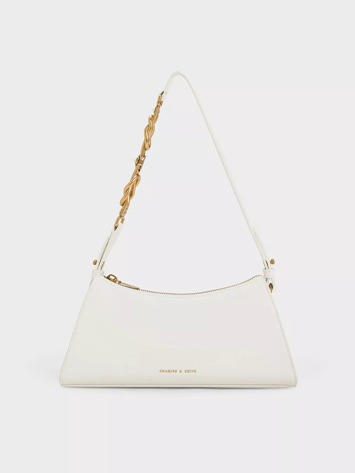 Metallic-Accent Strap Trapeze Bag … curated on LTK