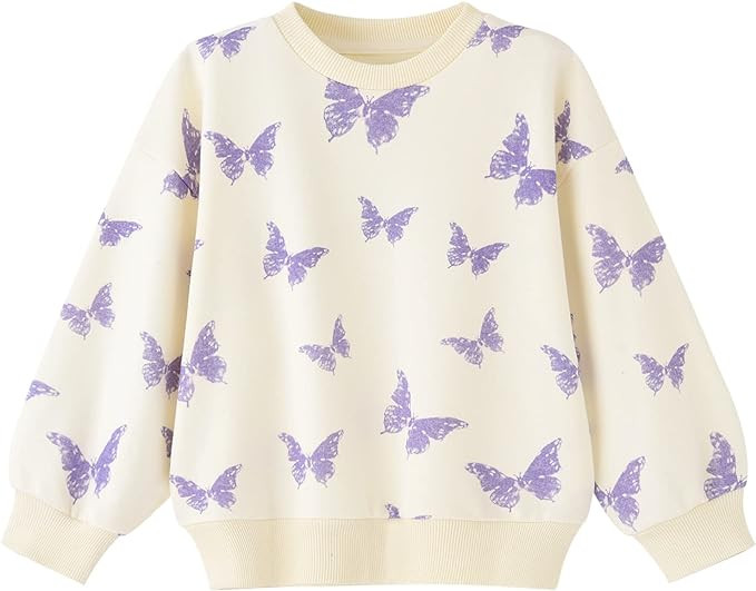 BINIDUCKLING Toddler & Little Girl Crewneck Graphic Sweatshirt 18 Months - Size 6 | Amazon (US)