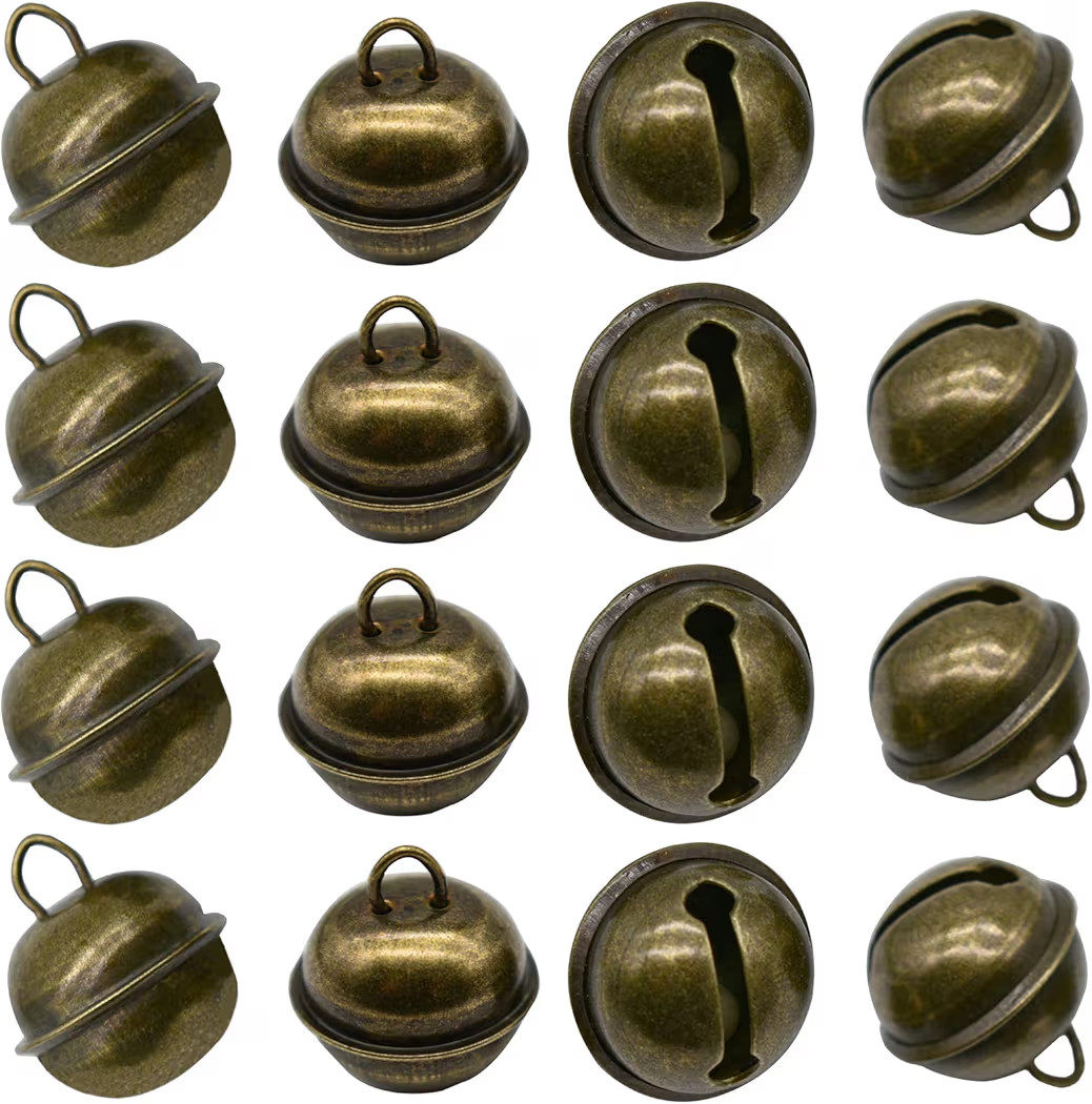 Maydahui 20 PCS Vintage Jingle Bell 1 Inches Antique Decorative Tone Copper Bell for Pet Dog Cat ... | Amazon (US)