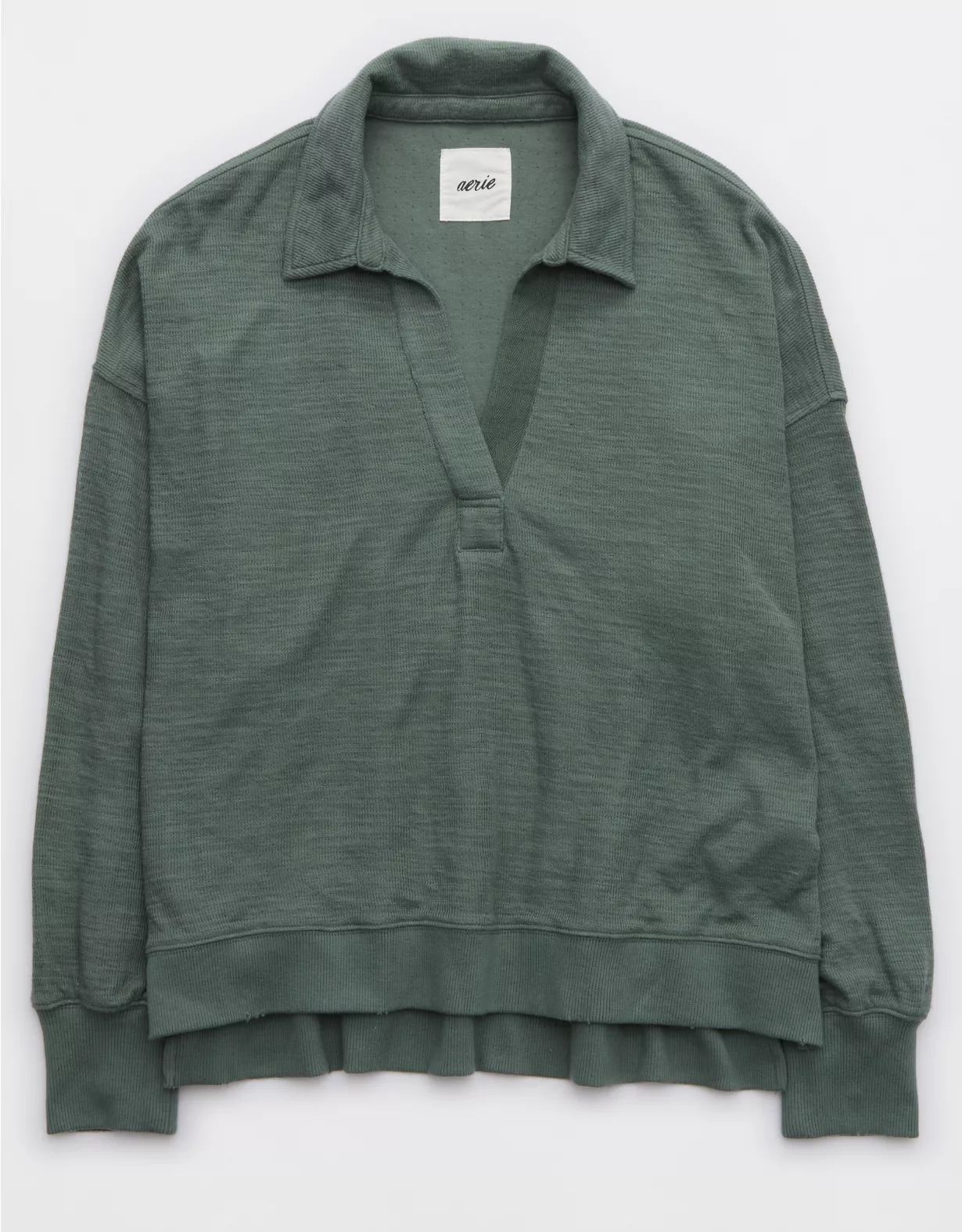 Aerie Endless Summer Polo Sweatshirt | Aerie