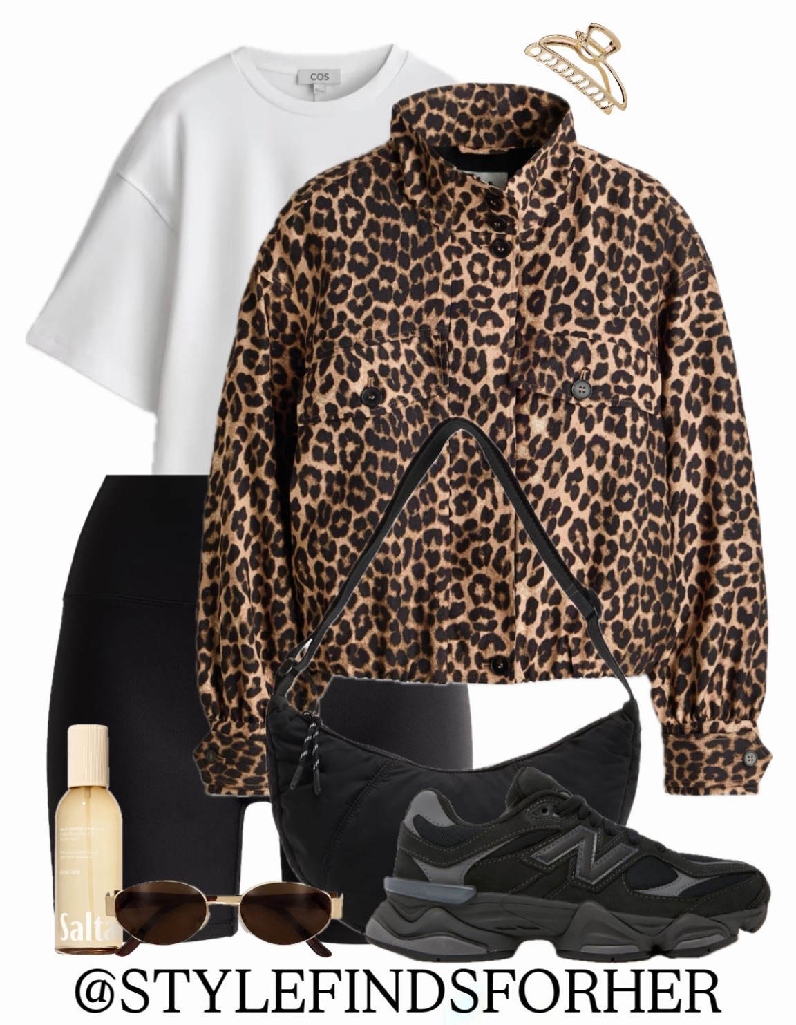 back to basics but make it bold 🐆🖤

this bubble jacket just dropped - I can’t see it hanging around for long! 

Comment ‘SHOP’ for outfit links sent straight to your DM’s ✨ 

Leopard print shorts oversized tee sport new balance moon bag vanilla gold bubble hem bomber animal print funnel neck viral sell out back in stock 

#LTKuk #LTKfitness #LTKstyletip