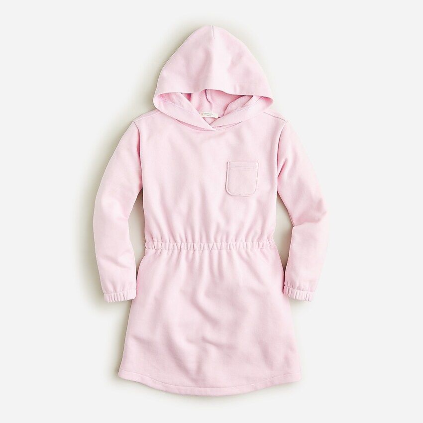 Girls' hooded dress in french terry | J.Crew US