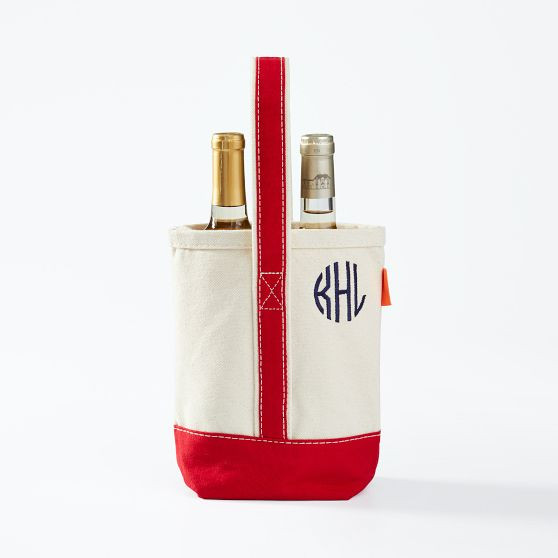 Canvas Double Wine Tote | Mark and Graham