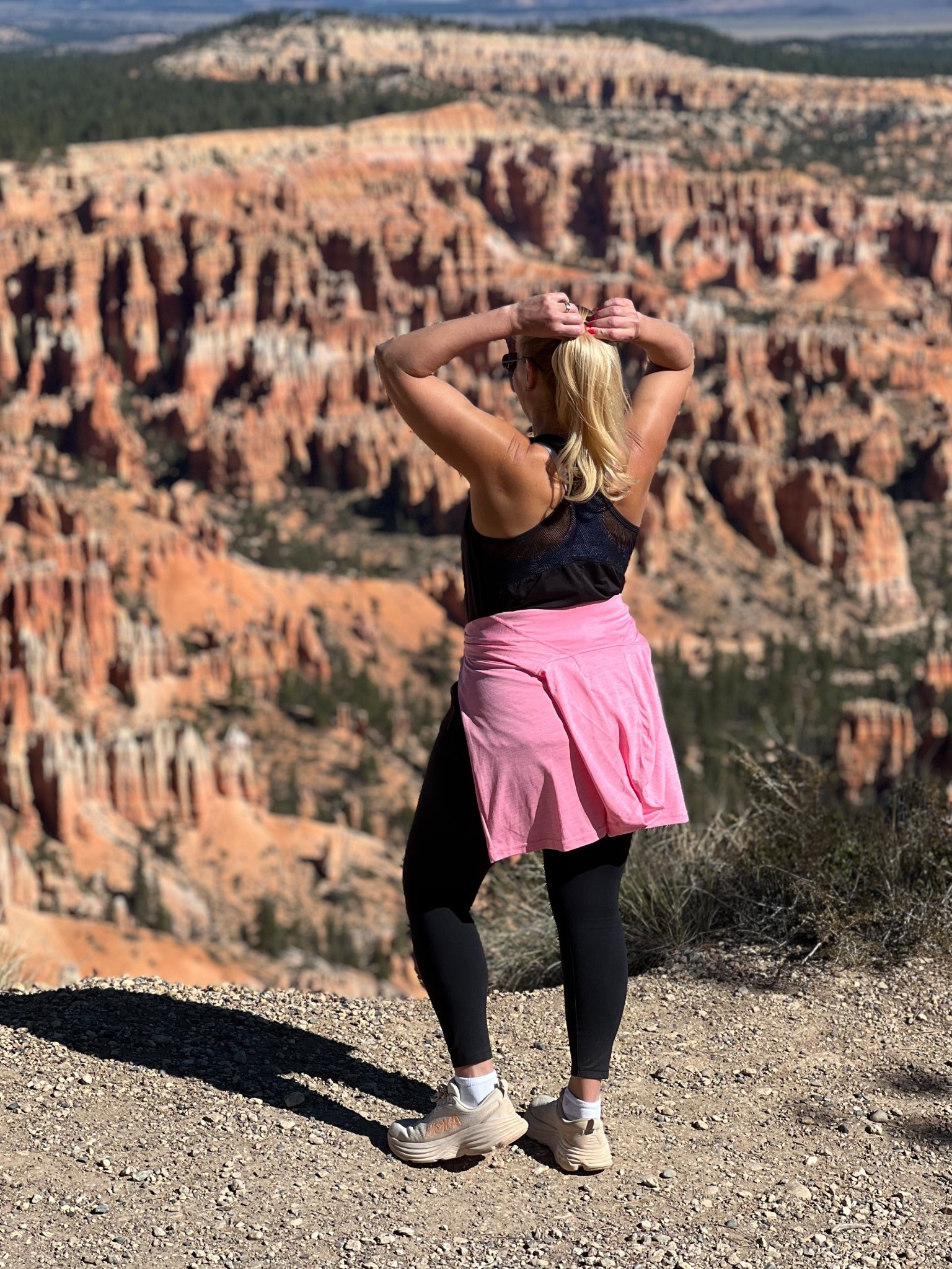 🏜️BRYCE CANYON NATIONAL PARK: Had to stop and take in the view while hiking at Bryce Canyon National Park, Utah!

🏜️Seth and I walked the Upper Rim Trail enjoying the views of the Amphitheater. 

🏜️Those are hoodoos in the background. They are tall and thin spire of rock formed by erosion. Beautiful!

🏜️My black tank top and leggings have been my go to outfit while hiking. So comfy! Wearing a large in everything.

🏜️HIKING OUTFIT: @amazonfashion

#brycecanyon #brycecanyonnps #brycecanyonnationalpark #brycecaynonutah #hoodoos #visitutah #utah #visitbrycecanyon 
#athleisure #fallfashion #fallstyle #casualoutfitideas
#amazonfashion #amazon #amazonfinds #amazonprime #founditonamazon #amazonstyle #hiking #hikingstyle #getoutside #TLPicks #street2beachstyle #LTK #tampabloggers #stpetebloggers @jtstjtst11


#LTKSeasonal #LTKStyleTip #LTKFindsUnder100 #LTKOver40 #LTKActive #LTKU #LTKSaleAlert #LTKFindsUnder50 #LTKGiftGuide #LTKHoliday #LTKMidsize #LTKTravel #LTKShoeCrush #LTKfitnessgoals #LTKootd #LTKCyberWeek #LTKootd