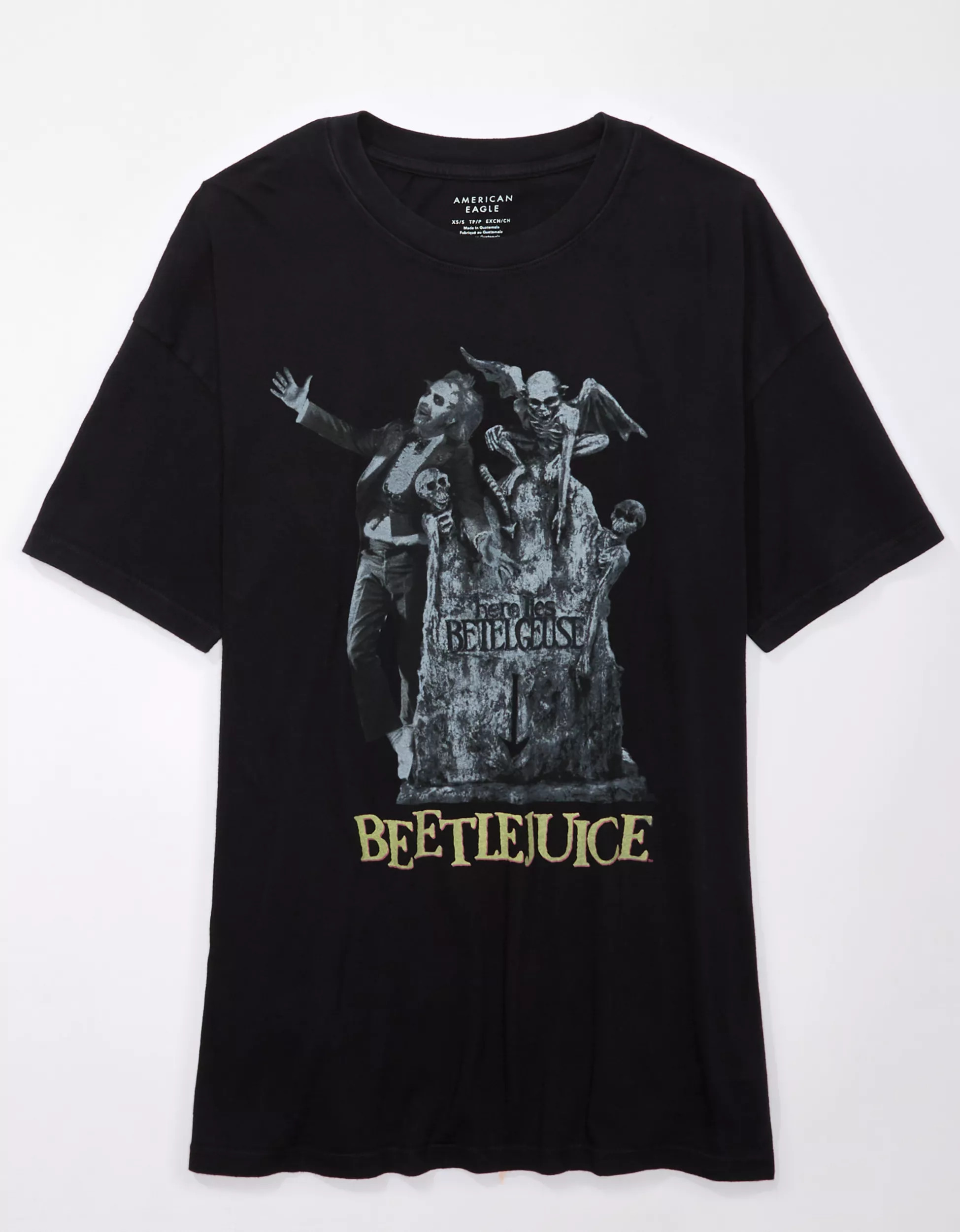 AE Oversized Beetlejuice Graphic Tee | American Eagle Outfitters (US & CA)