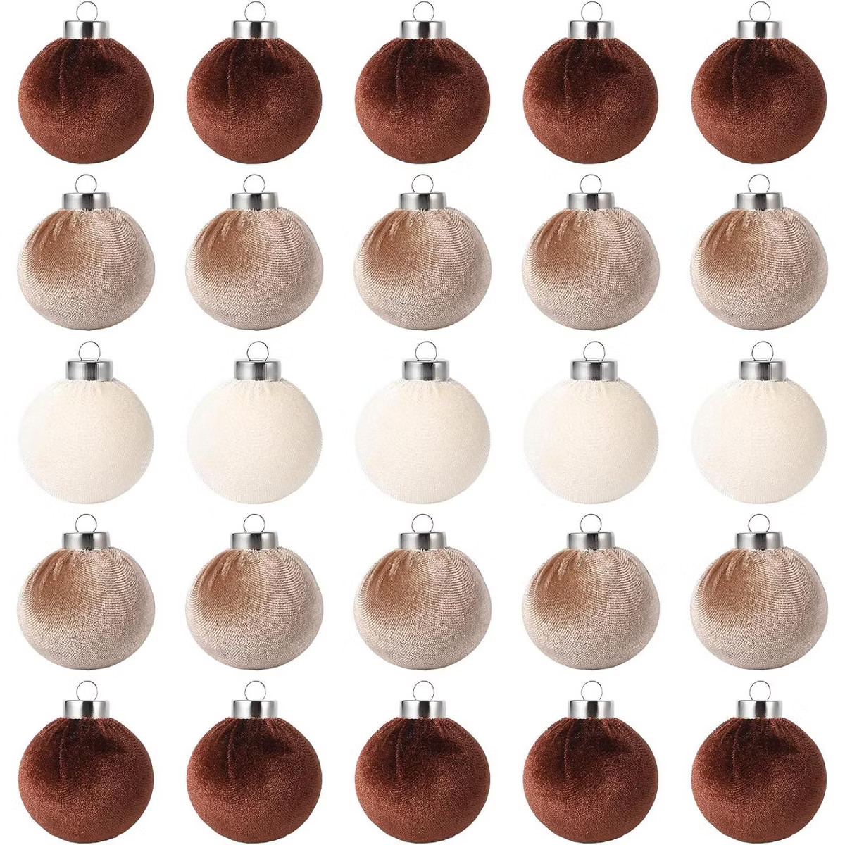 COZONY 25-Piece 6cm Velvet Christmas Ornament Balls Set for Tree and Home Decor | Target