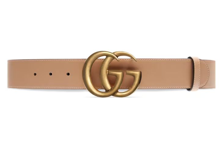 Gucci Leather belt with Double G buckle | Gucci (US)