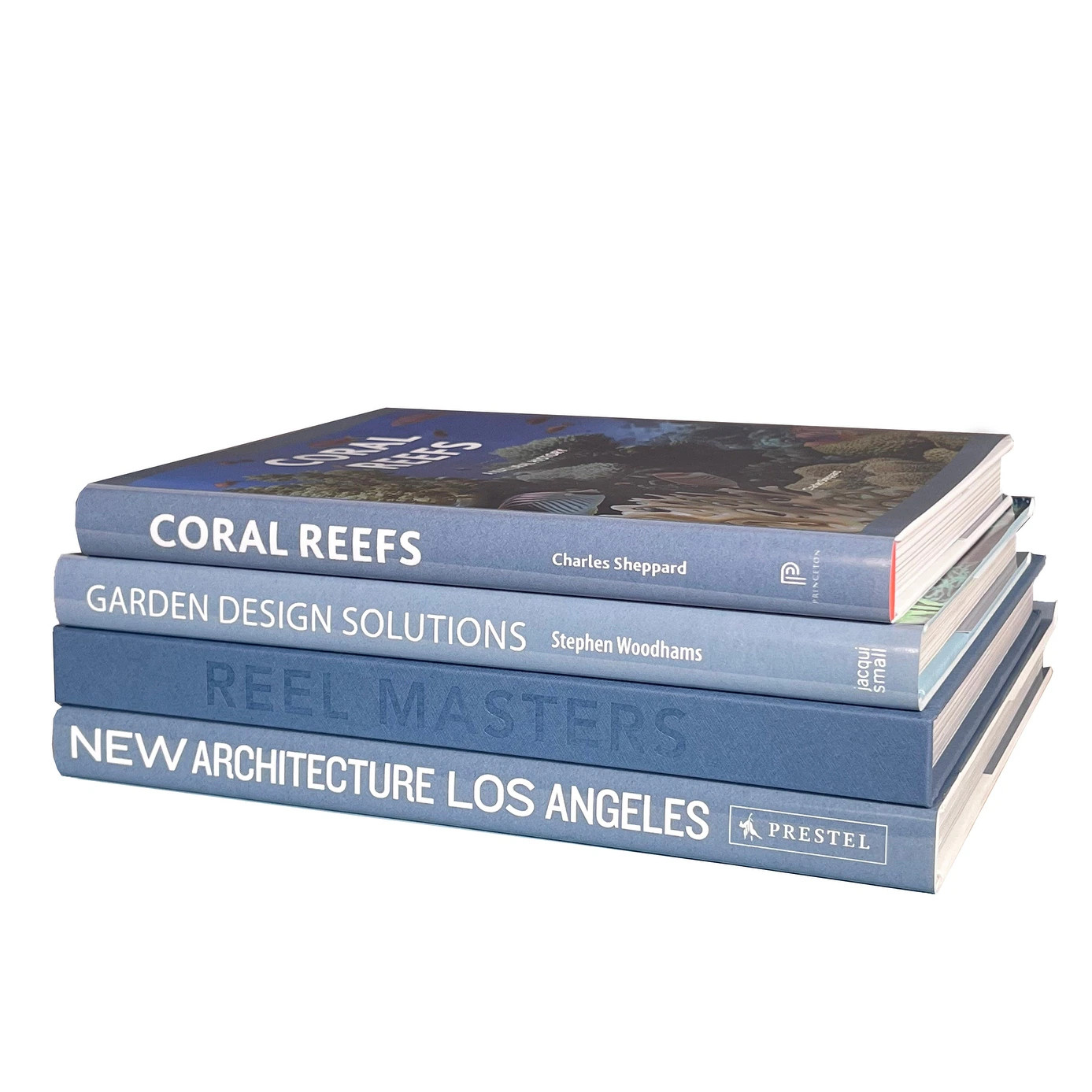 Decorative Books - Marlin Coffee Table Stack - 4 Blue Books - Blue | Overstock
