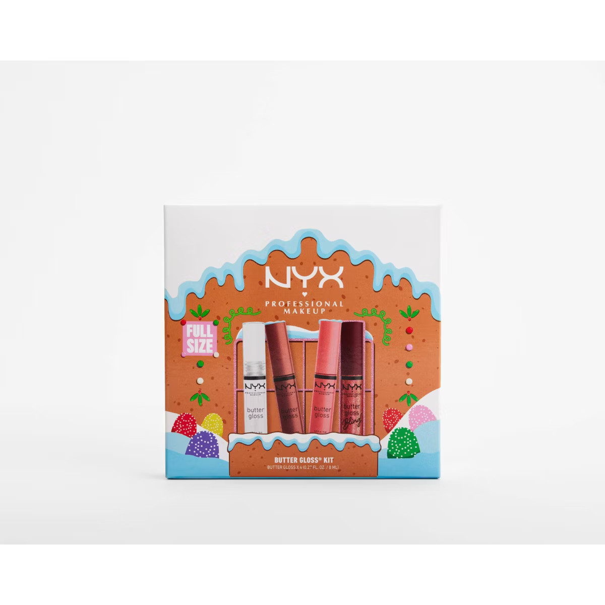 NYX Professional Makeup Butter Gloss Holiday Vault Lip Gloss Set - 4 pc | Target