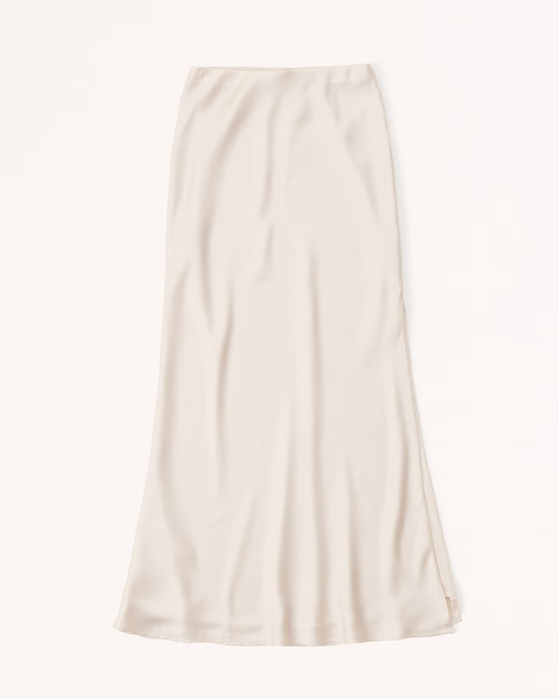 Women's Satin Midaxi Skirt | Women's | Abercrombie.com | Abercrombie & Fitch (US)