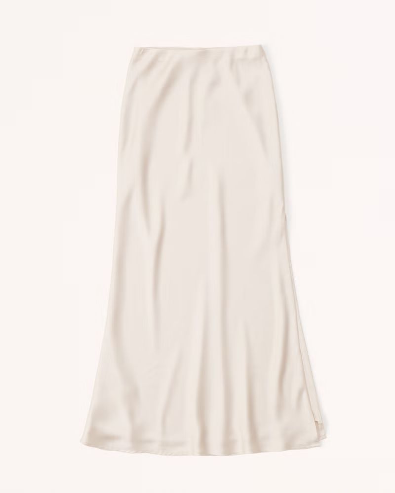 Women's Satin Midaxi Skirt | Women's Bottoms | Abercrombie.com | Abercrombie & Fitch (US)