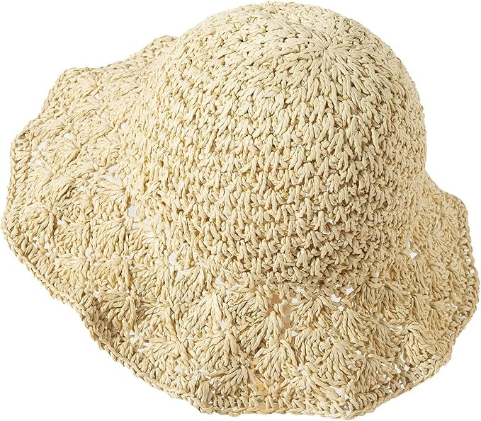 Jastore Little Girl Kids Summer Straw Hat Toddler Girls Wide Brim Floppy Beach Sun Hat Outdoor Su... | Amazon (US)