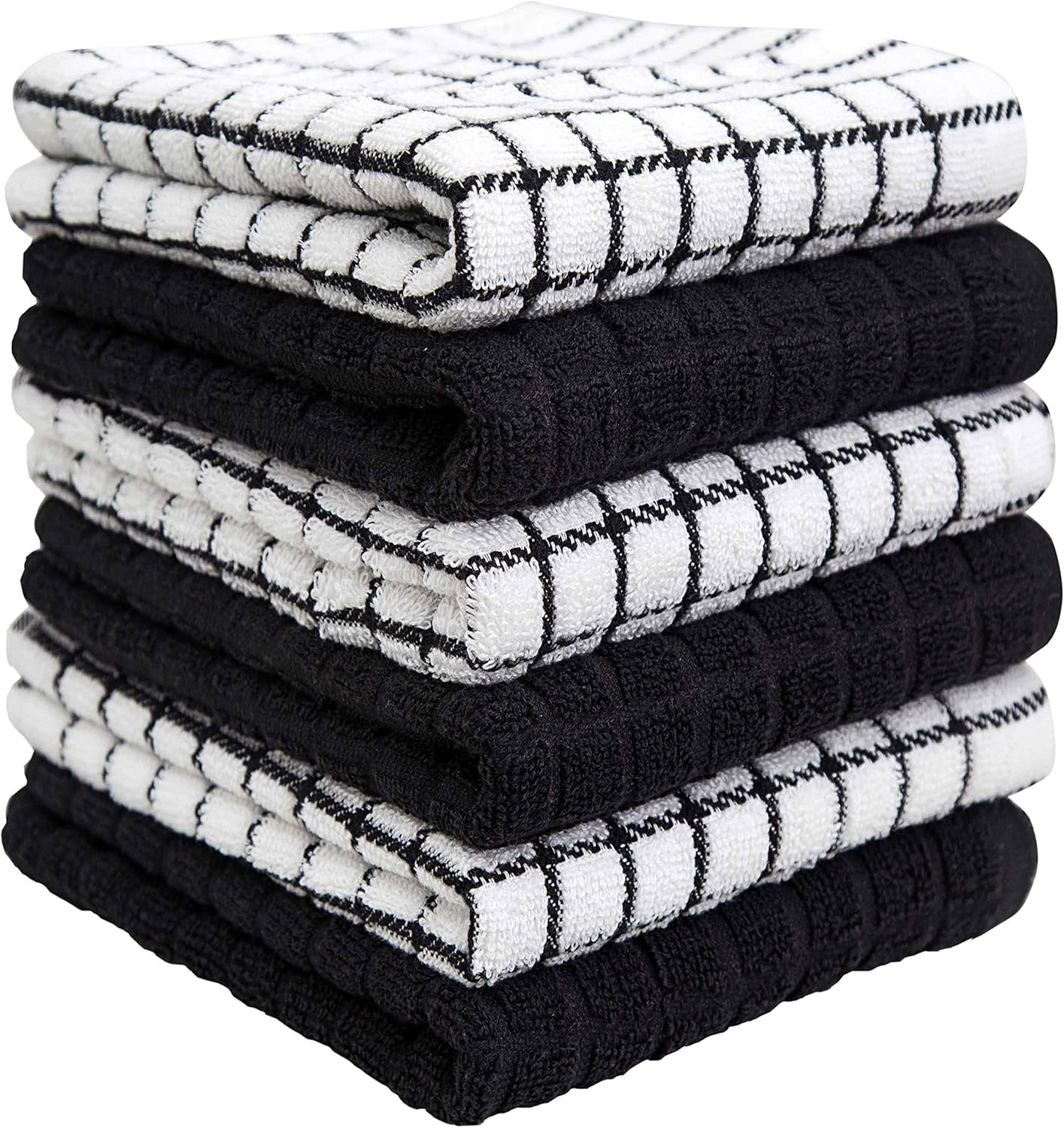 Premium Kitchen Towels (16”x 28”, 6 Pack) – Large Cotton Kitchen Hand Towels – Chef Weave... | Amazon (US)