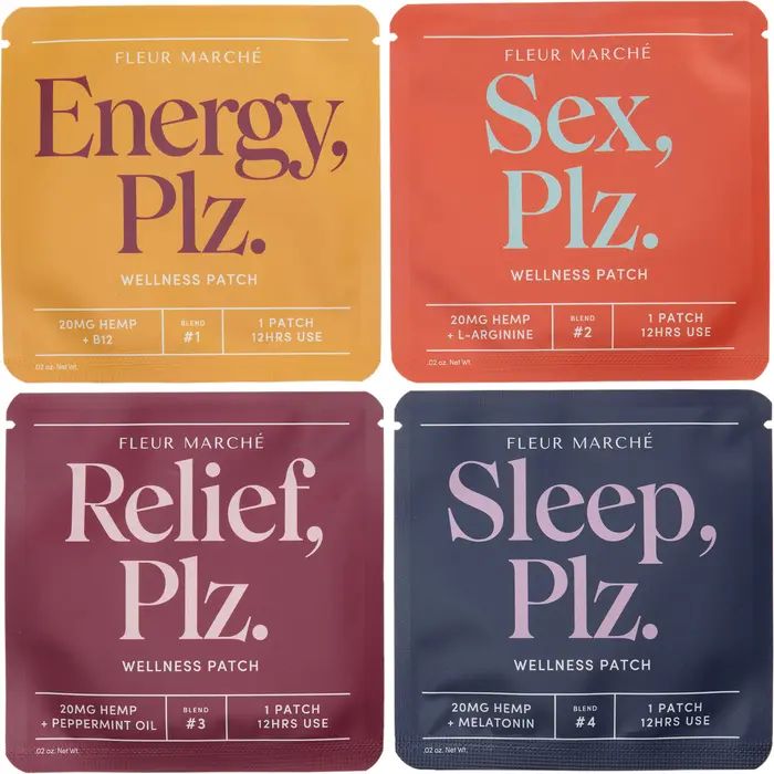 Variety, Plz. Set of 4 CBD Wellness Patches | Nordstrom