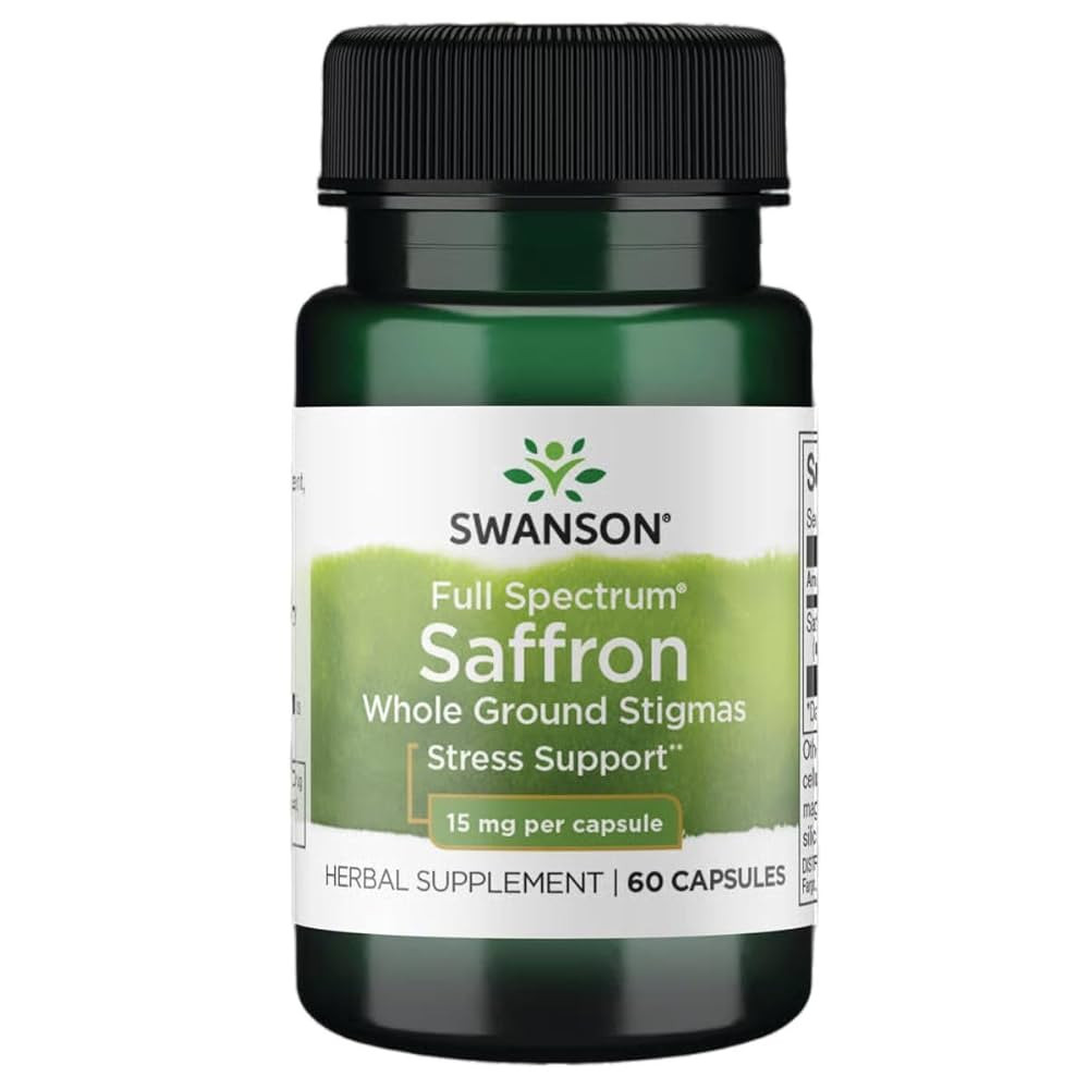 Swanson Full Spectrum Saffron (Whole Ground Stigmas)-Herbal Supplement Promoting Natural Mood Sup... | Amazon (US)