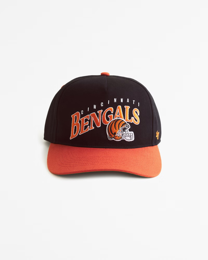 Abercrombie & Fitch Men's Cincinnati Bengals Snapback Hat in Black And Orange - Bengals - Size 1 SIZE | Abercrombie & Fitch (US)