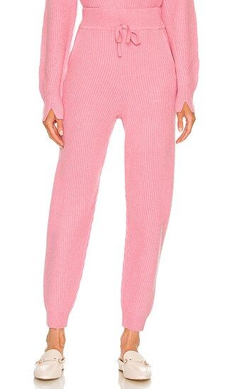 Pierce Cashmere Pant in Pink | Revolve Clothing (Global)