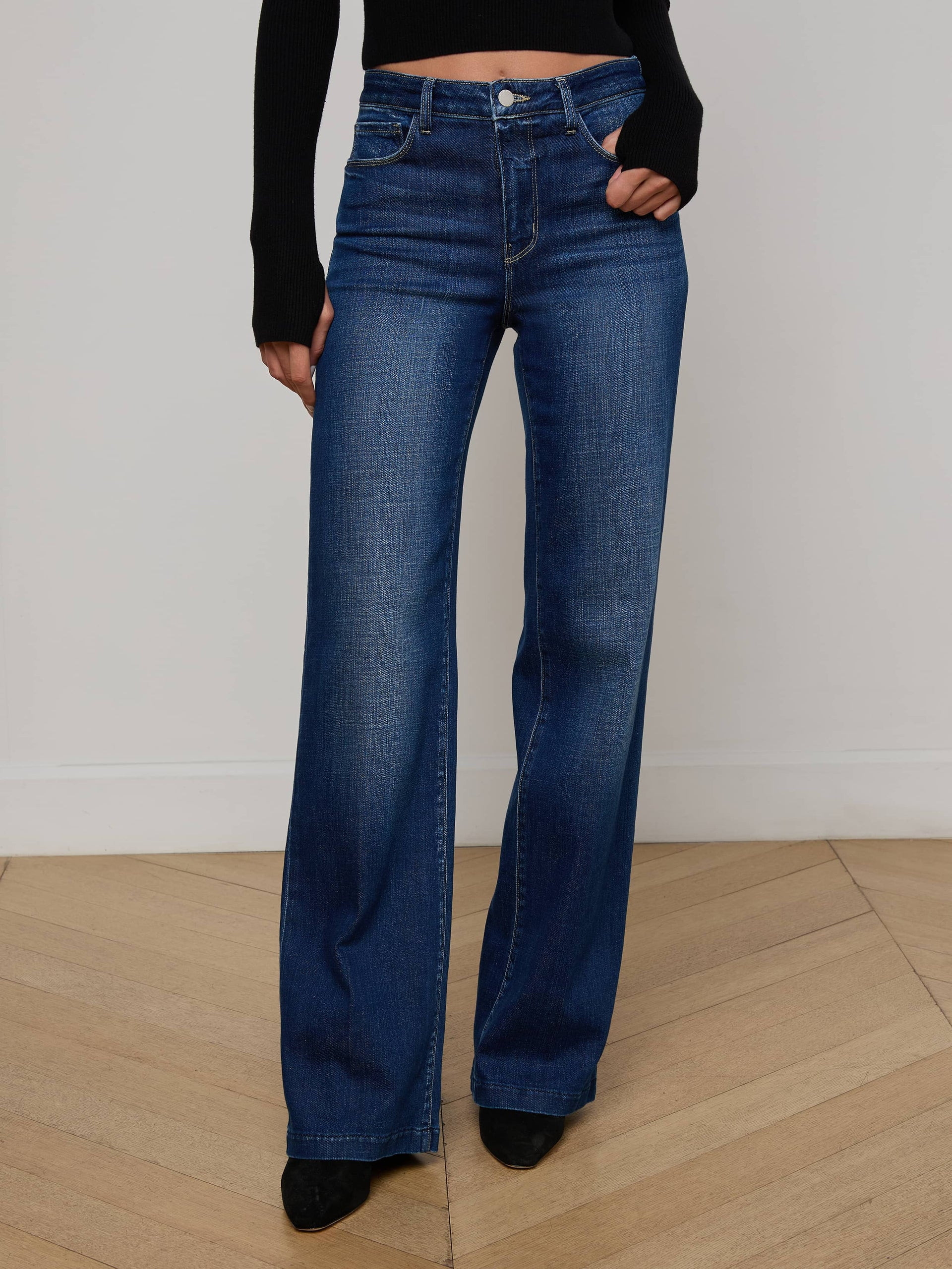 Scottie Wide-Leg Jean in Marvista | L'AGENCE | L'Agence