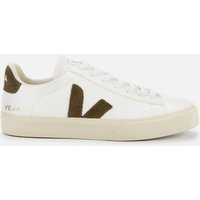 Veja Women's Campo Chrome Free Leather Trainers - Extra White/Khaki | Coggles (Global)