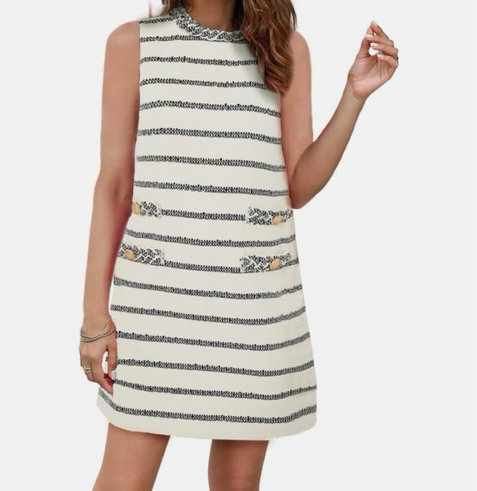 Found the perfect  “The Jackie” dress dupe on Amazon for under $40!!! Chic dress for work, a bridal shower or brunch  

Affordable fashion. Tweed dress. Paris style. Classic looks  

#LTKWorkwear #LTKStyleTip #LTKFindsUnder50
