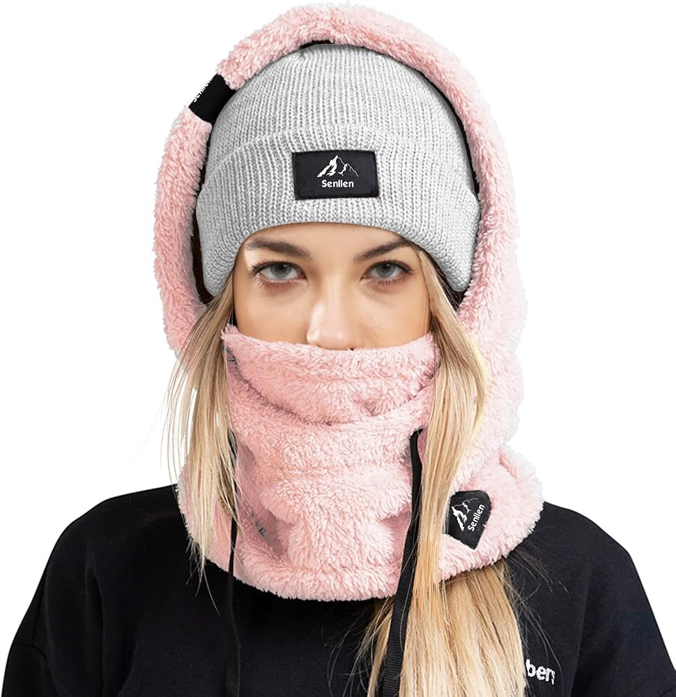 Senllen Balaclava Cold Weather Fleece Windproof Ski Mask Winter Breathable Thermal Face Mask Neck... | Amazon (US)
