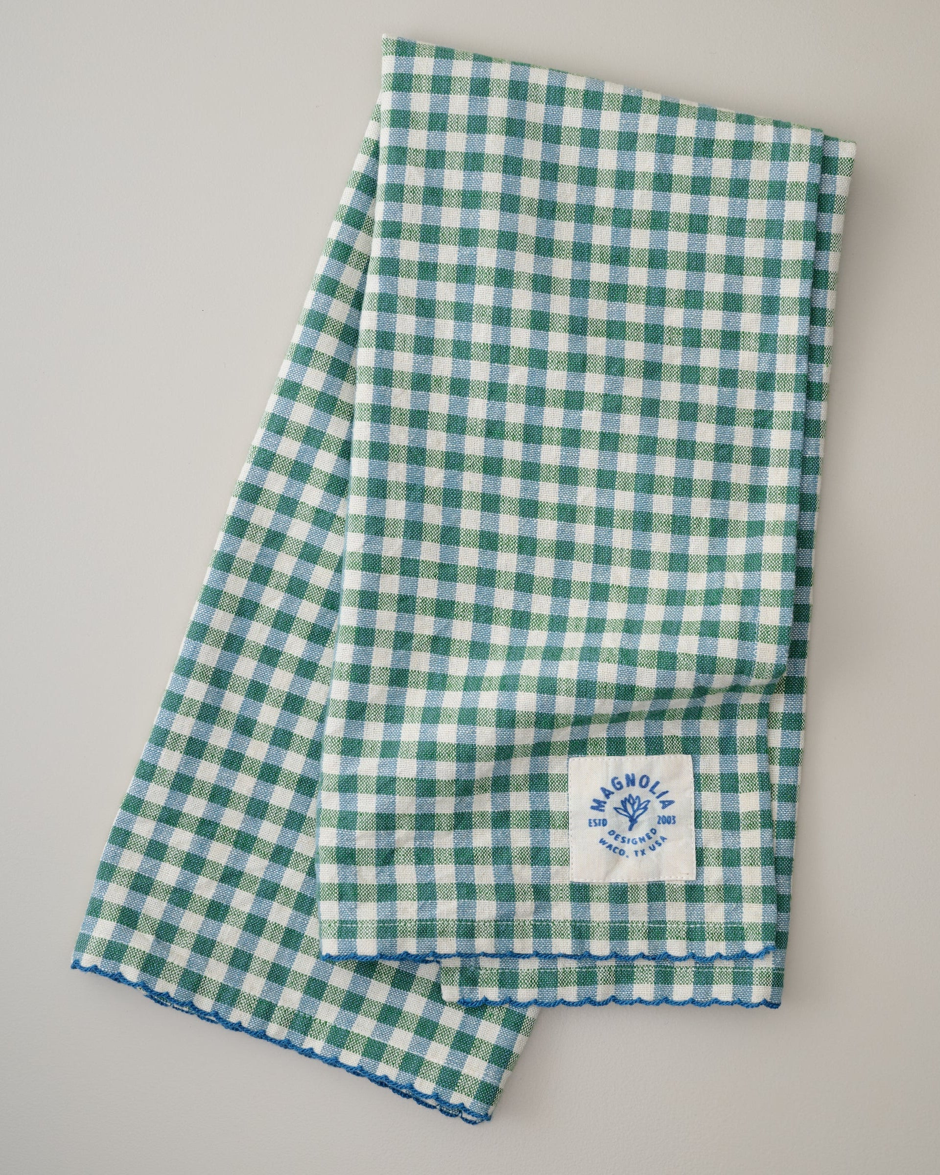 Meadow Check Tea Towel | Magnolia