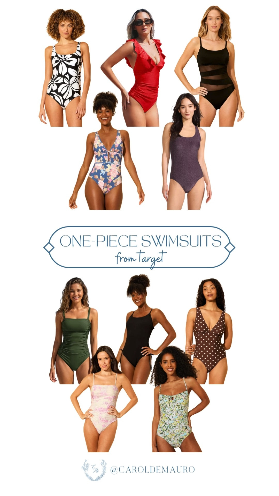 one piece swimsuit, target finds, summer must have, affordable fashion, floral swimwear, modest swimsuit, pool essentials, beach ready, polka dots, ruffle detail, smocked

#LTKootd #LTKSeasonal #LTKSwim