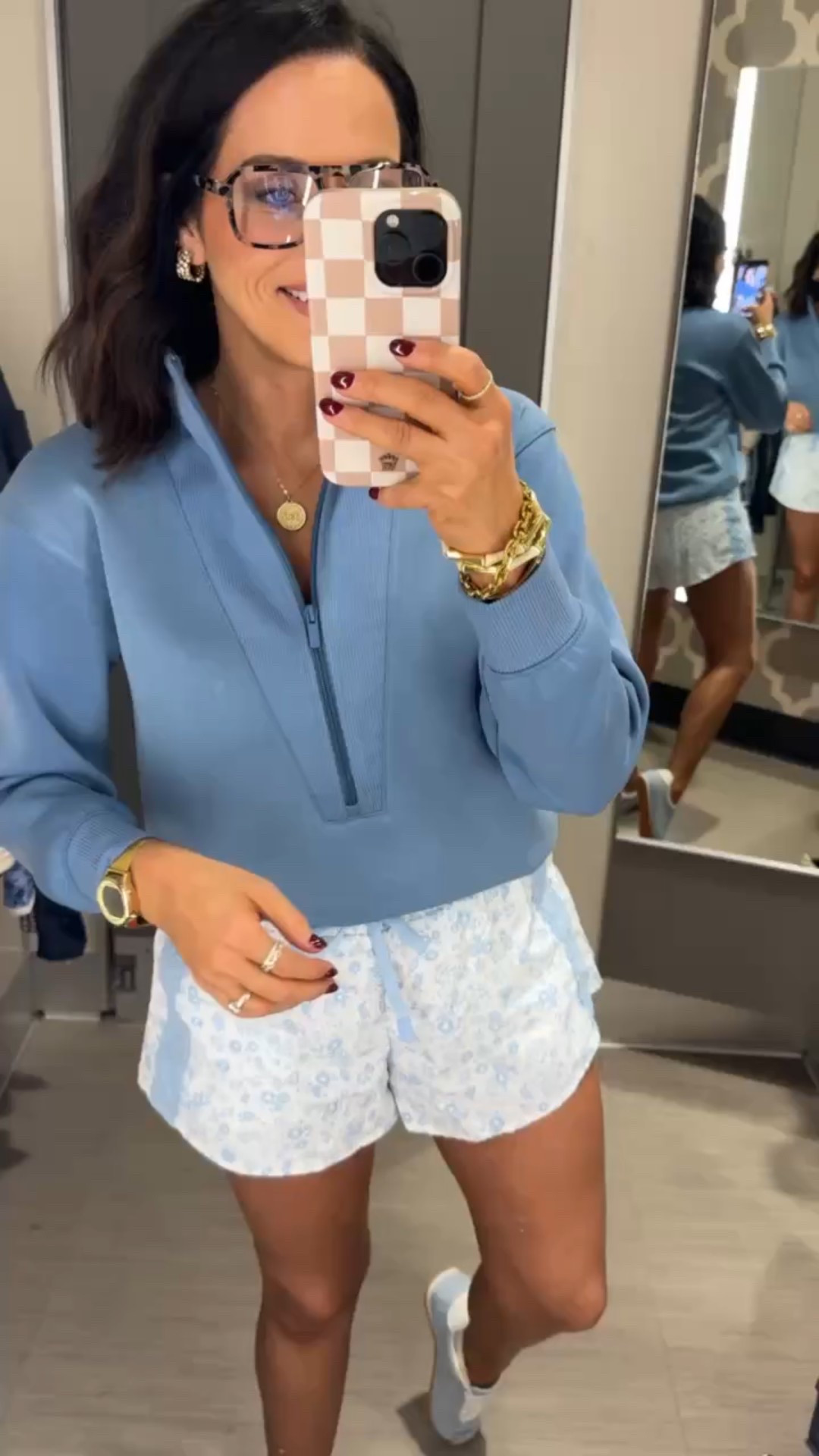These blue floral shorts are perfect everyday look! Loving the pattern with the blue zip up perfect for casual weekend look, warm weather outfit, mom on the go. Target must haves relaxed summer style warm weather ideas comfortable and casual light blue shorts floral shorts easy summer outfit affordable target fashion finds casual everyday mom life Vintage Pickin 

#LTKootd #LTKdayinmylife #LTKmomlife