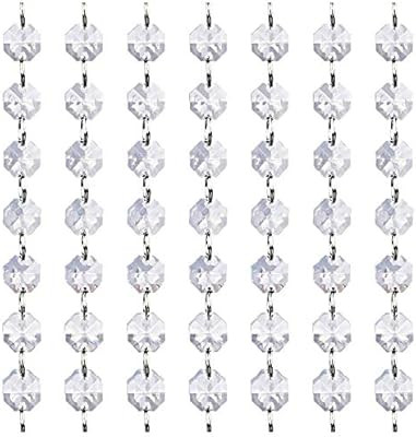 Tongshi 99 Feet Crystal Clear Acrylic Beads Chain Garland Chandelier Hanging Christmas Wedding De... | Amazon (US)