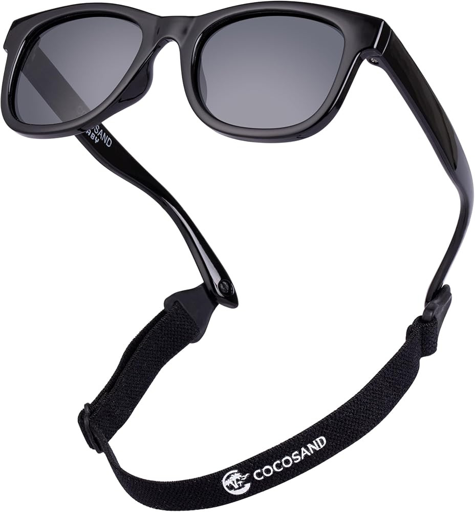 COCOSAND Flexible Baby Sunglasses with Strap Polarized UV Protection for Toddler Infant Newborn B... | Amazon (US)
