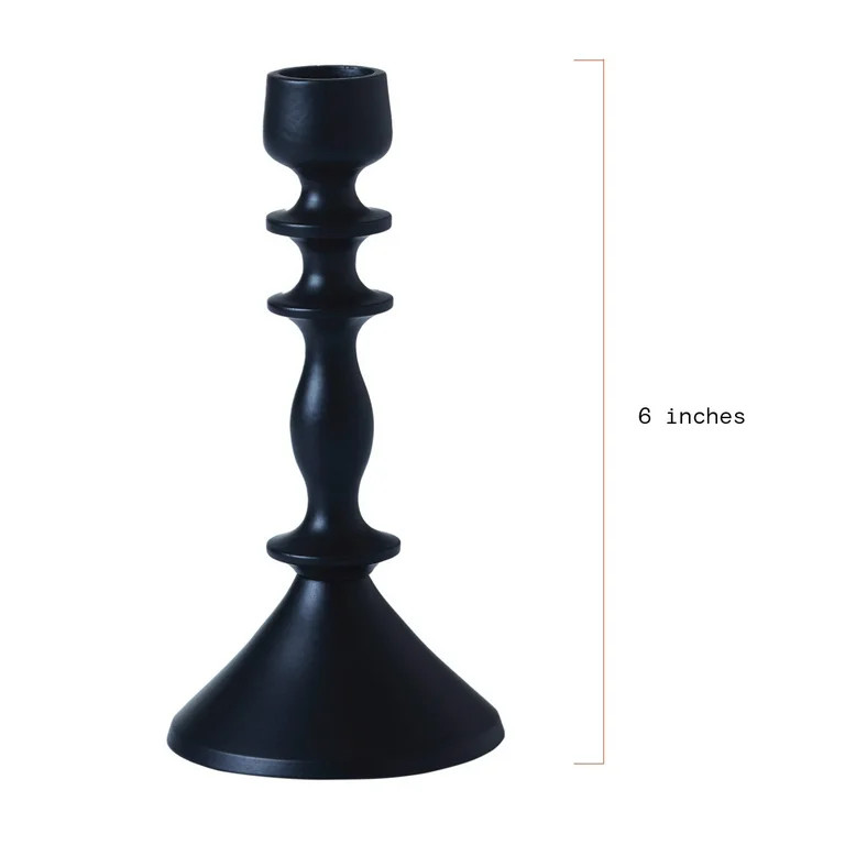 Beautiful Black Metal Taper Candle Holders by Drew Barrymore, Set of 3 | Walmart (US)