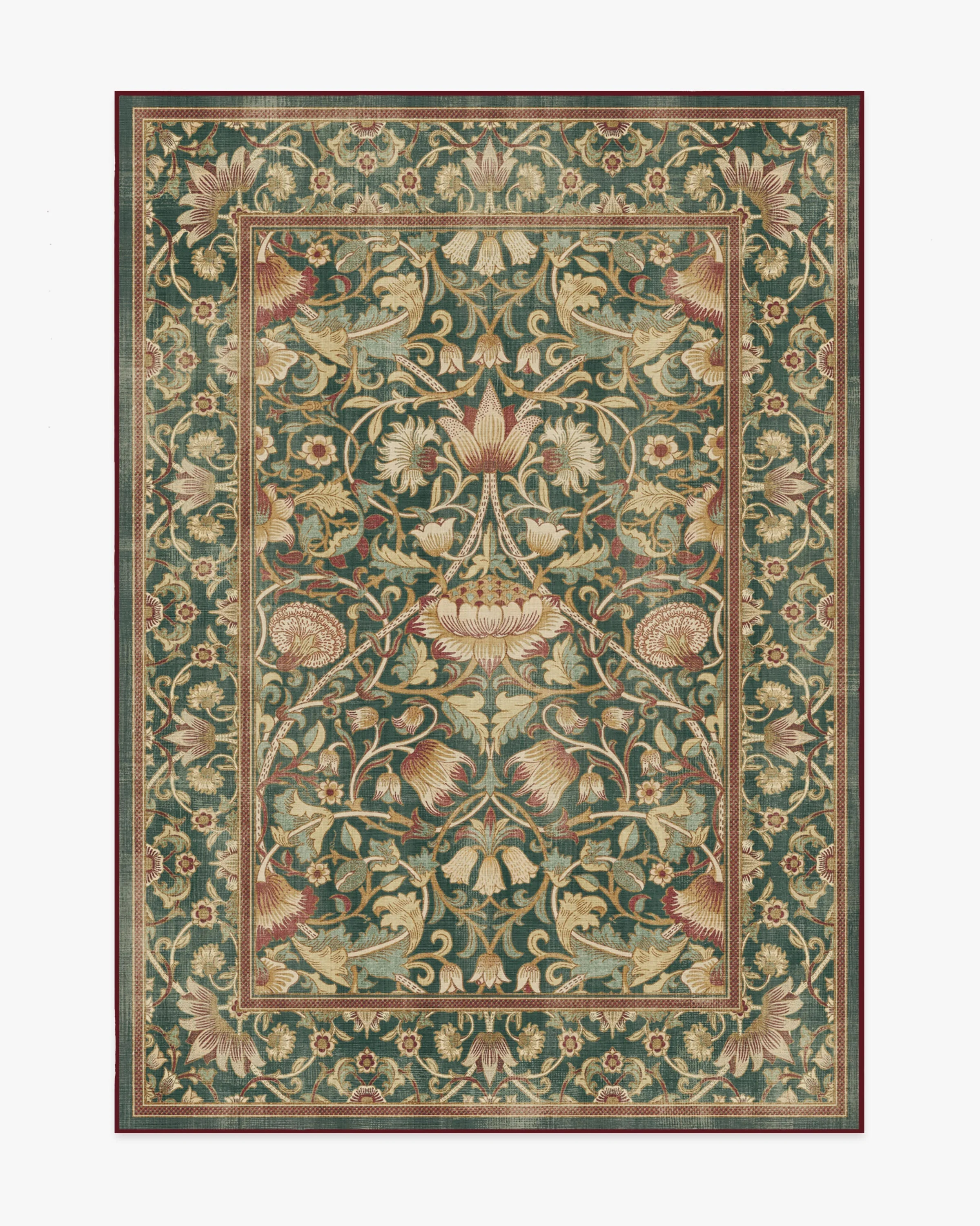 Lodden Soft Rose & Teal Rug | Ruggable