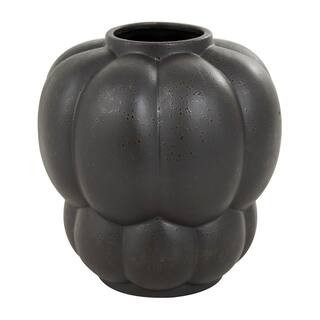 11" Black Ceramic Wide Bubble Inspired Vase By Ivory And Iris | 10" x 10" x 11" | Michaels® | Michaels Stores