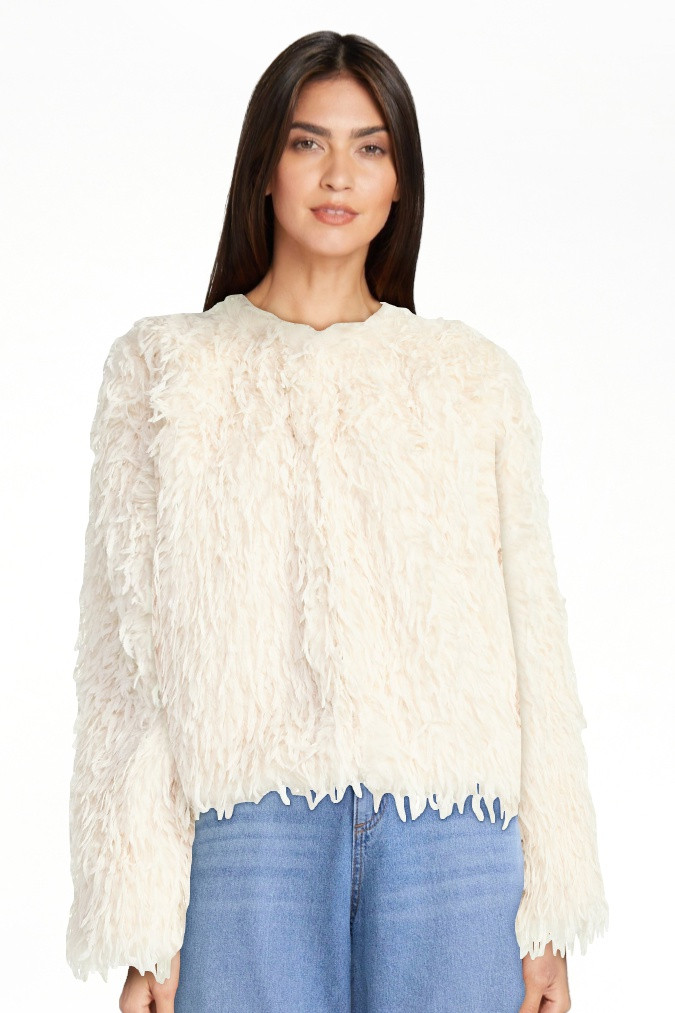 Scoop Women's and Women's Plus Whispy Faux Fur Jacket, Sizes XS-4X | Walmart (US)
