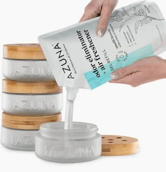 A cleaner home without all the harsh chemicals? Yes, please. ✨

I've been loving these Azuna odor eliminators for helping keep spaces smelling fresh naturally. Perfect for pet areas, bathrooms, closets, and anywhere that needs a little refresh. 🌿

The refill pouches make it easy to keep them going, too!

#LTKHome #HomeFavorites #FreshHome #PetFriendlyHome #HomeEssentials #CleanLiving
 

 