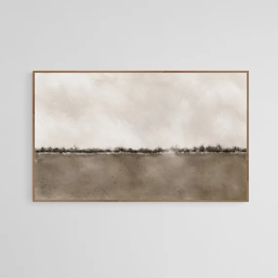 Large Abstract Landscape Art Print Neutral Colors Abstract | Etsy | Etsy (US)