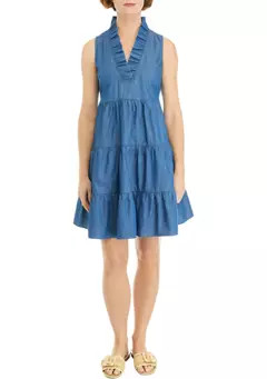 Women's Ruffle Neck Dress | Belk