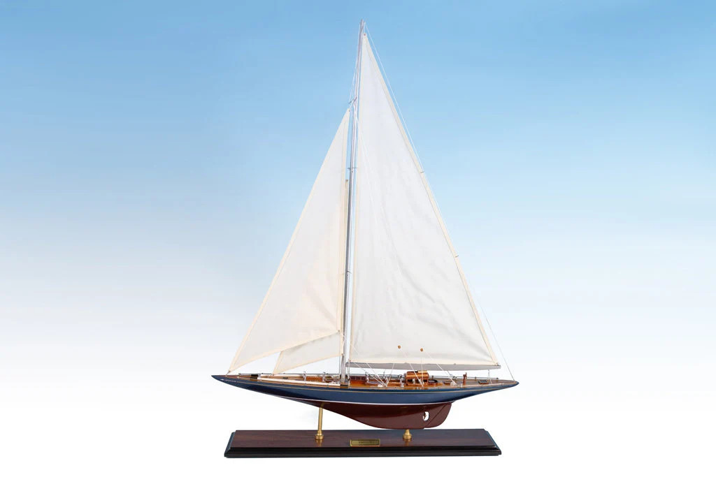 Endeavour Painted Wooden Sailing Yacht Model 70cm (27.5") — Handcrafted Sailboat Display Model, Nautical Home Decor, Sailing Boat Gift | Etsy (Global)