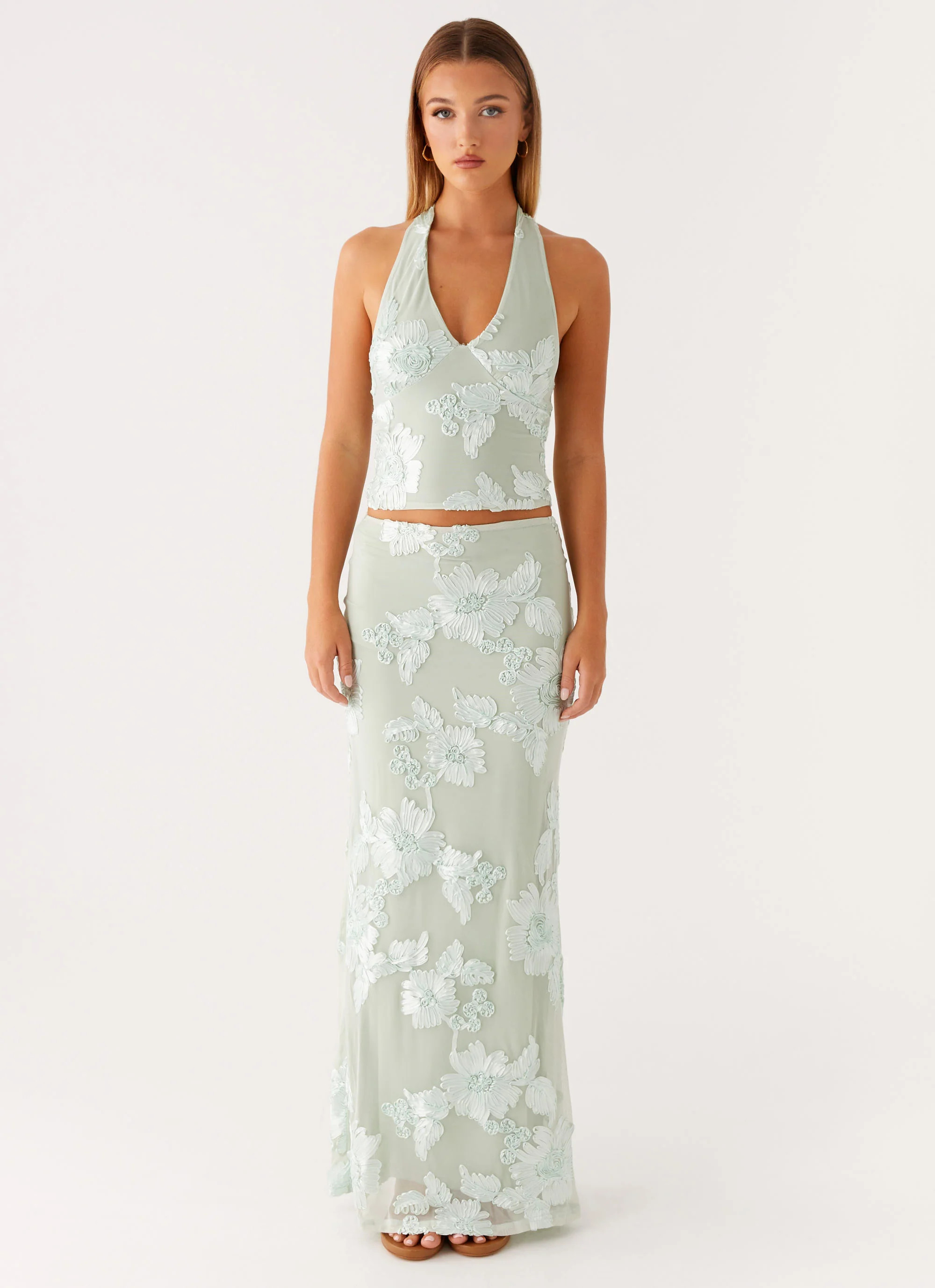 Radiate Maxi Skirt - Sage | Peppermayo (Global)