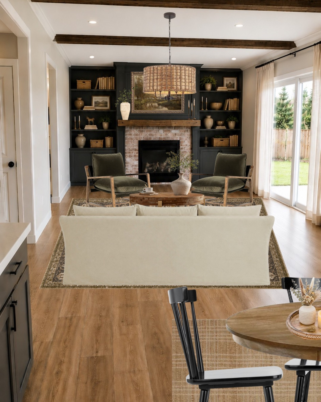Some homes have character the day they're built. Others need a little help getting there.

This living room started as a blank, builder-grade shell with good bones but very little personality. The goal wasn't simply to decorate it. It was to slowly build in the warmth and character that make a house feel like someone's home.

That starts with the room itself. 

Small architectural details, thoughtful finishes, and timeless materials create a foundation that immediately makes a space feel more interesting. From there, layered furnishings and collected decor add the warmth, texture, and personality that make it feel lived in rather than simply finished.

When all of those pieces are working together, the room no longer feels like a builder-grade box with furniture in it. It feels like it has a story.

Swipe to see the before, you won’t believe how different it looks! 

Everything featured in this design is linked below if you'd like to bring a similar look into your own home.

#LTKHome