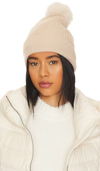 Wintertime Knit Beanie in Nude | Revolve Clothing (Global)