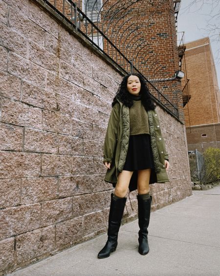 Because it’s a little bit warmer out, I’m committing to skirts until the next Eastern freeze.

I love pairing, minis and midi skirts with tall, western style boots, and wearing my longest coat. This helps keep me nice and cozy, but if I wanted to I could always wear stockings or tights. I love FALKE for their knee-high socks too!

#casualoutfits | casual winter spring outfits 

#LTKstyletip