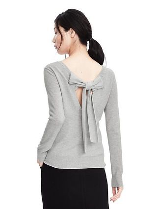 Todd & Duncan Cashmere Bow Back Sweater | Banana Republic US