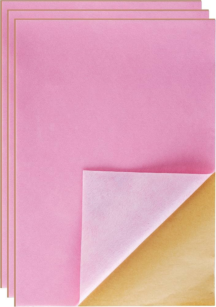 YaoHui 3PCS Self Adhesive Felt Sheets, Peel & Stick, A4 Size (8.3" x 11.8", Pink) | Amazon (US)