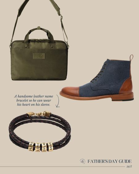 CLJ Father’s Day Gift Guide 2024 - see the full list at ChrisLovesJulia.com 

Laptop bag, leather personalized bracelet, Taft men's boots

#LTKMens #LTKGiftGuide