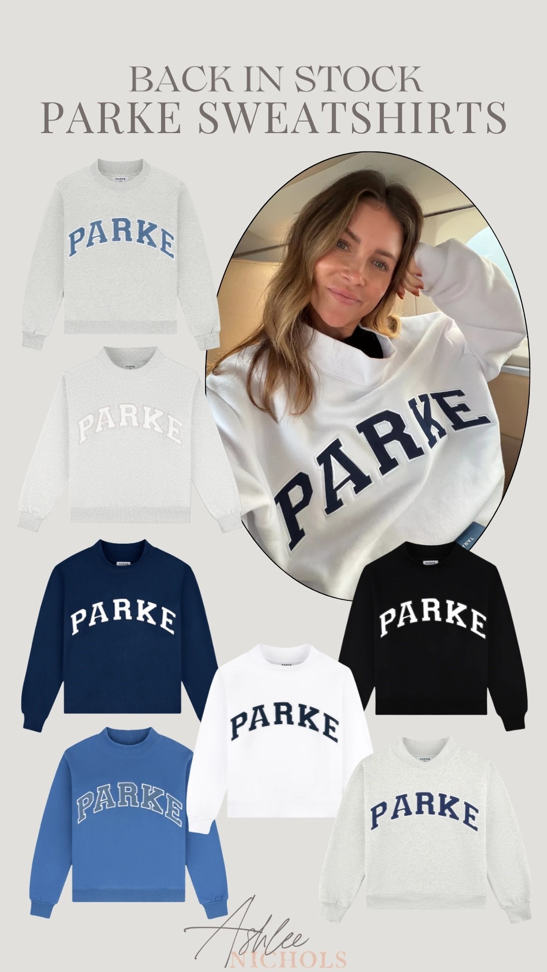 Parke crewneck sweatshirts back in stock!

#LTKOver40 #LTKootd