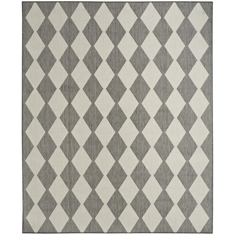 Nourison Positano Indoor/Outdoor Charcoal 5' x 7' Area Rug (5x7) | Walmart (US)