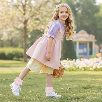 5 Pairs Girls Ruffle Socks Cute White Frilly Lace Princess Dress Socks for Girls Toddler Baby Kid... | Amazon (US)