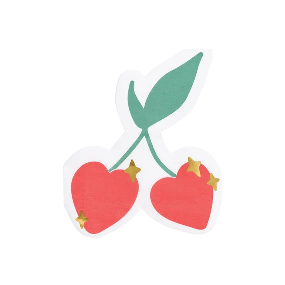 Cherries Beverage Napkins 20ct  Cherry on Top Soda Shop Decor - Etsy | Etsy (US)